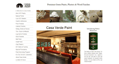 Desktop Screenshot of casaverdepaint.com