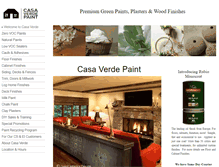 Tablet Screenshot of casaverdepaint.com